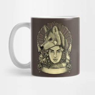 Wolf and angel Mug